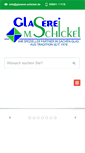 Mobile Screenshot of glaserei-schickel.de
